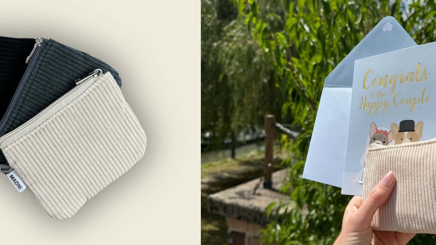 Das perfekte Geldgeschenk für Hochzeiten: Ein langlebiges Cord Etui