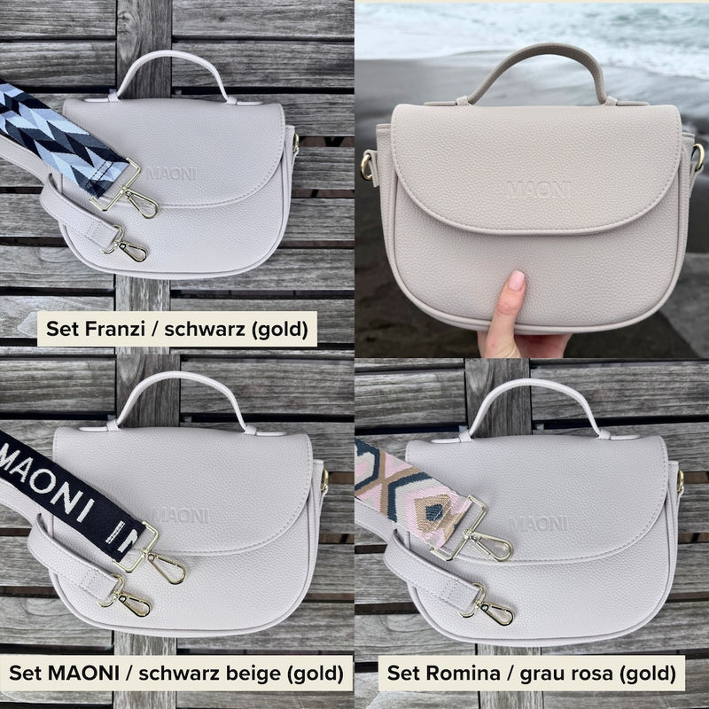 Halfmoon SET - Hellgrau - GOLD