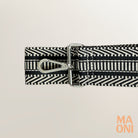 Taschengurt beige schwarz für Crossbody Tasche