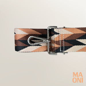 Bandoulière Franzi (argent) - marron