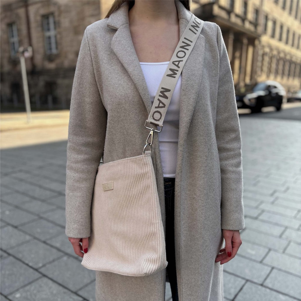beige Kord tasche damen