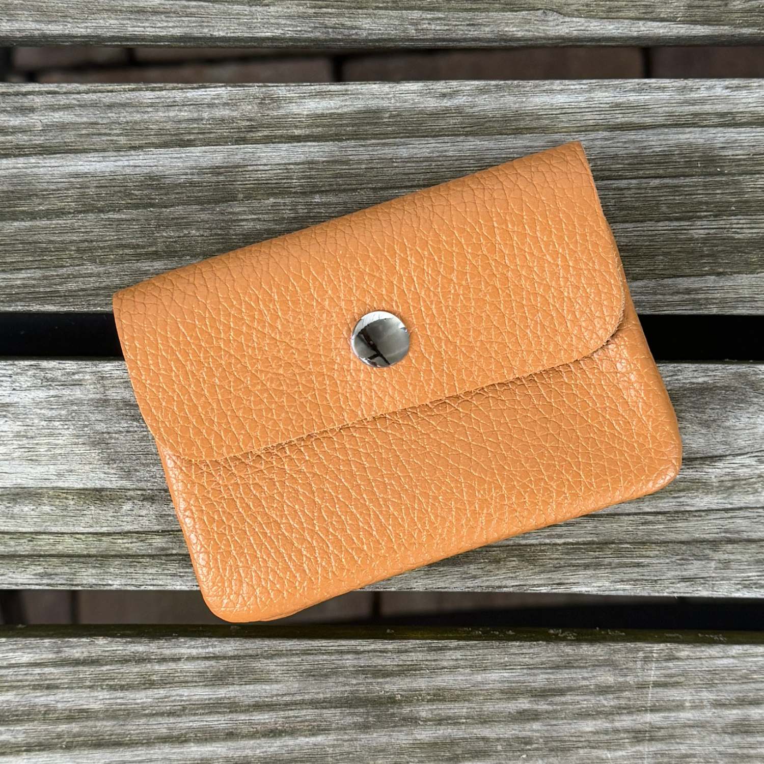 kleine Geldbörse Cognac Braun