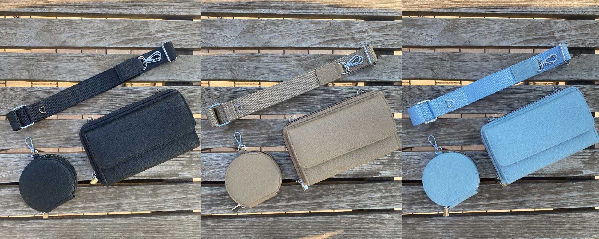 Portemonnaie mit Handyfach zum Umhängen