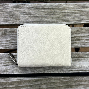 petit porte-monnaie femme en cuir - PISA - beige