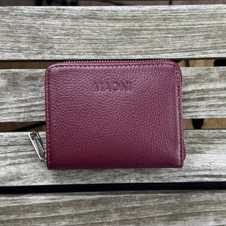 petit porte-monnaie femme en cuir - PISA – Burgunder Rot