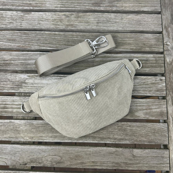 Bauchtasche Cord - Khakigrün