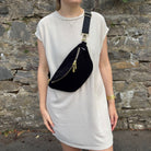 Bauchtasche Cord - Schwarz - GOLD