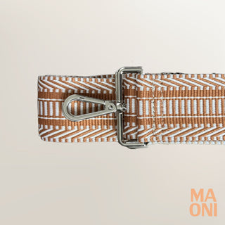 Bandoulière Mira – cognac weiß