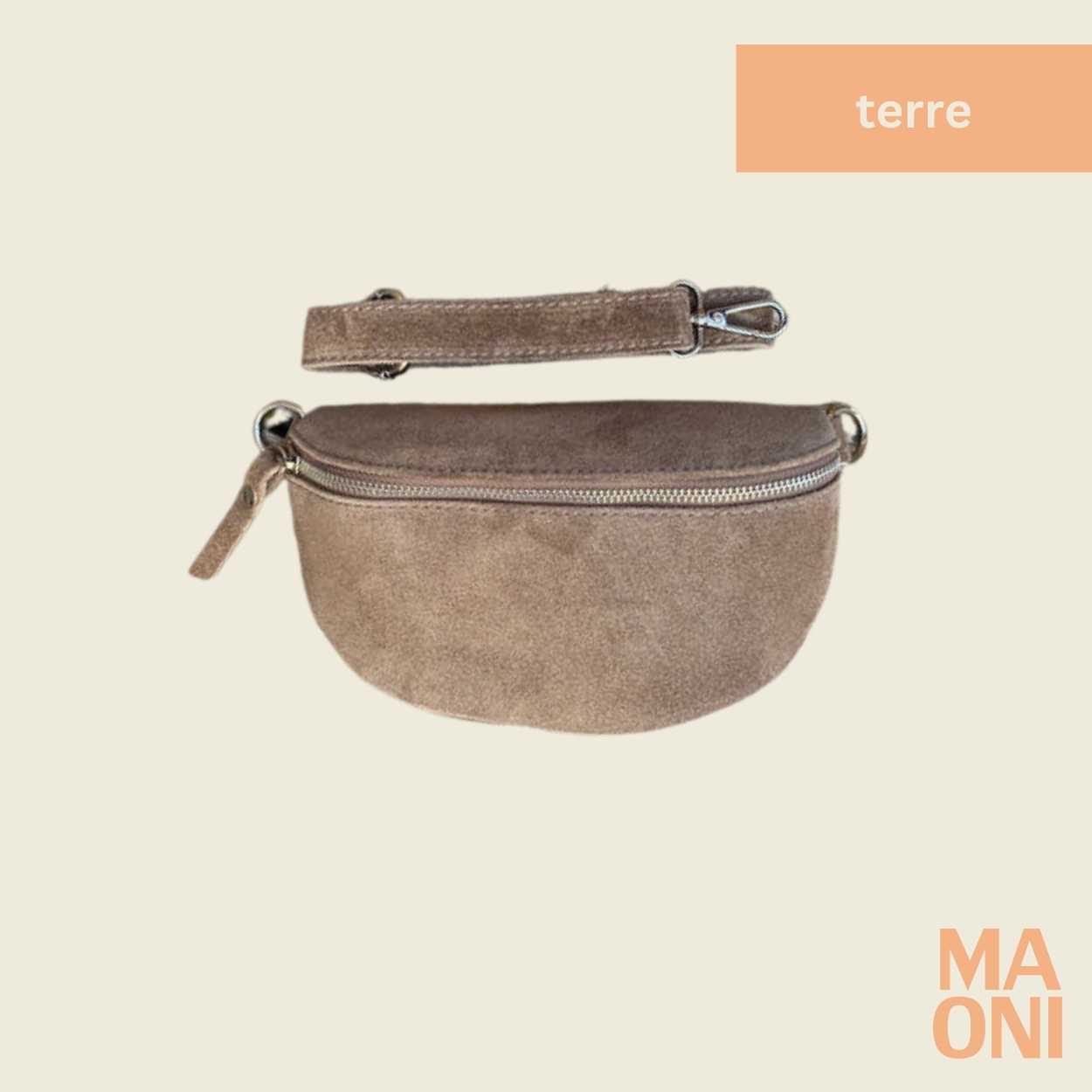 sac banane en daim petit terre